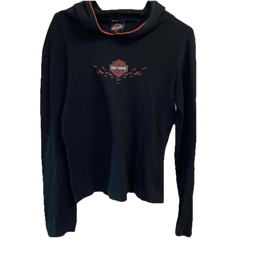 Harley Davidson Lightweight hoodie sweatshirt Fits Youth L or women S.See Specif